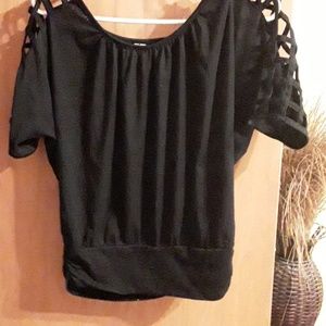 Black cutout sleeves